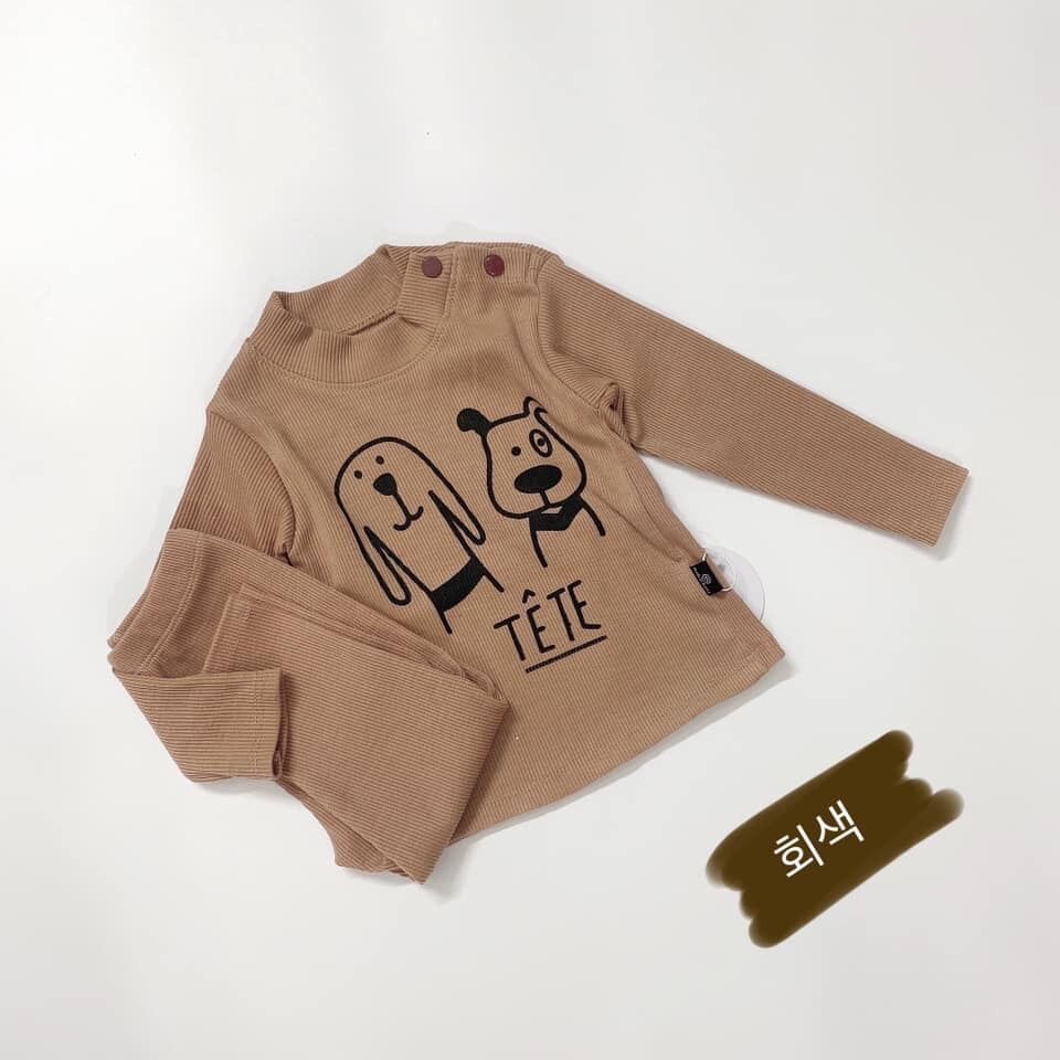 BỘ THUN GÂN CỔ 3P SIÊU XINH CHO BÉ