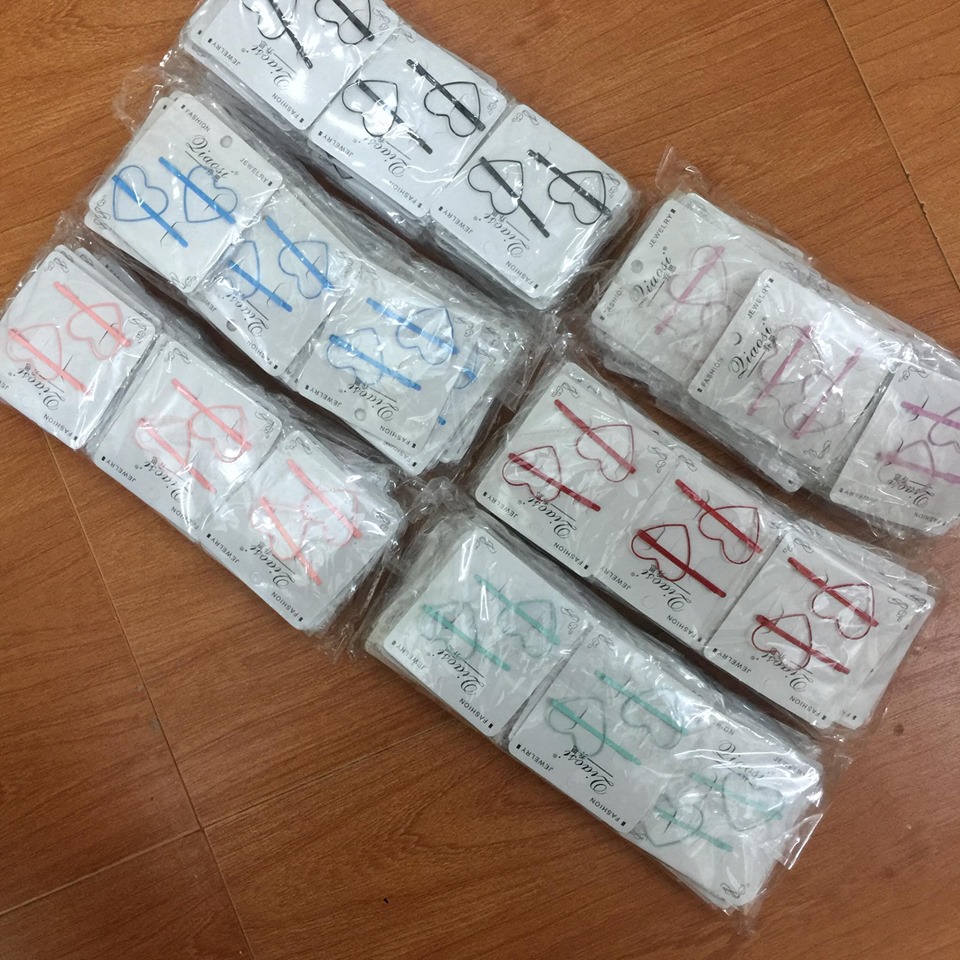 SET 2C KẸP TÓC NỮ KẸP TÓC MÁI XƯỚC NỮ HÀN QUỐC