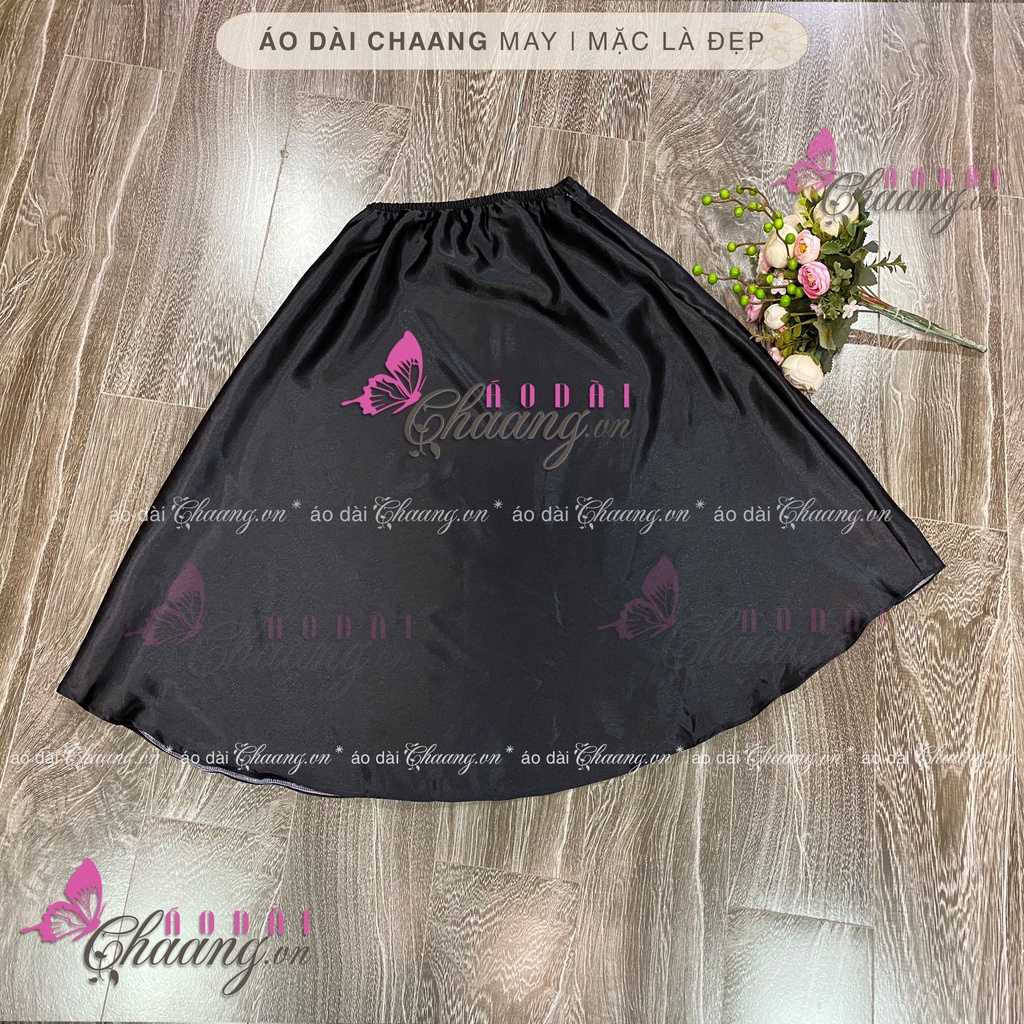 Chân váy ngắn cách tân nữ_Chaang_May sẵn quần váy mặc áo dài dáng lửng, vải phi đẹp