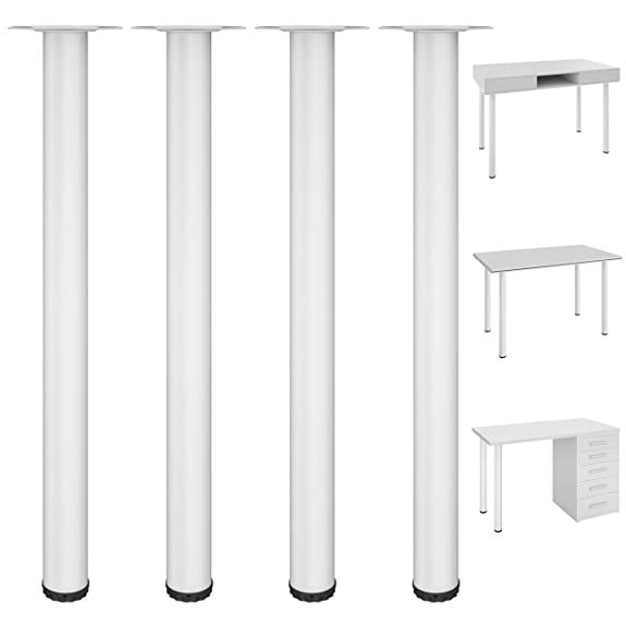 4 chân bàn trắng 72 cm giá rẻ, phù hợp cho bàn tròn và vuông, sắt phi 34 và 42, dày 1,1ly cứng cáp ,kèm 16 ốc vít
