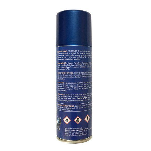 [HCM]Chai rửa sên xe máy Arrow N-4 Chain Cleaner 400ml