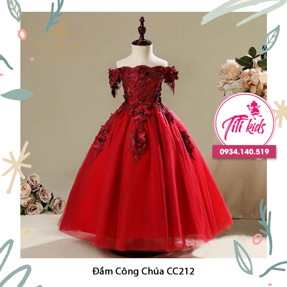 Đầm Váy Công Chúa Trẻ Em Cao Cấp Titikids CC212