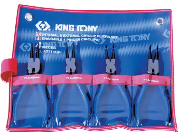 Bộ kìm mở phe 4 cái kingtony 42114gp