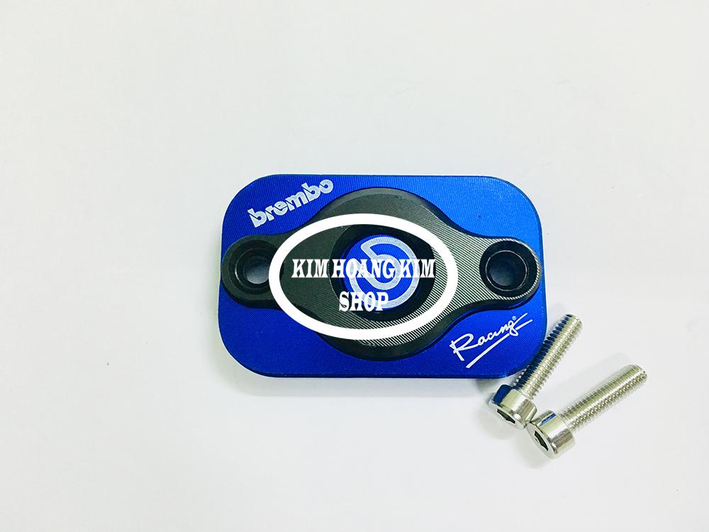 Nắp trang trí bình dầu 2 lỗ ngang Racing (màu Xanh)