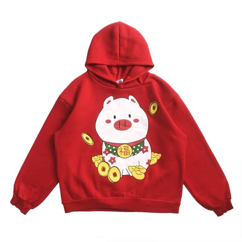 [HCM]Áo Hoodie mẫu heo con cực xinh