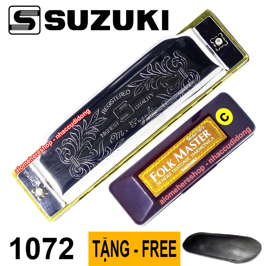 Kèn harmonica Suzuki Folk Master 1072 key C