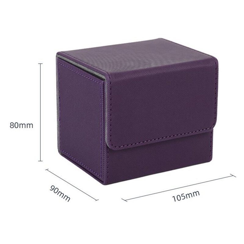Card Box Side-Loading Card Box Deck Case for Mtg Yugioh Card Binder Holder 100+
