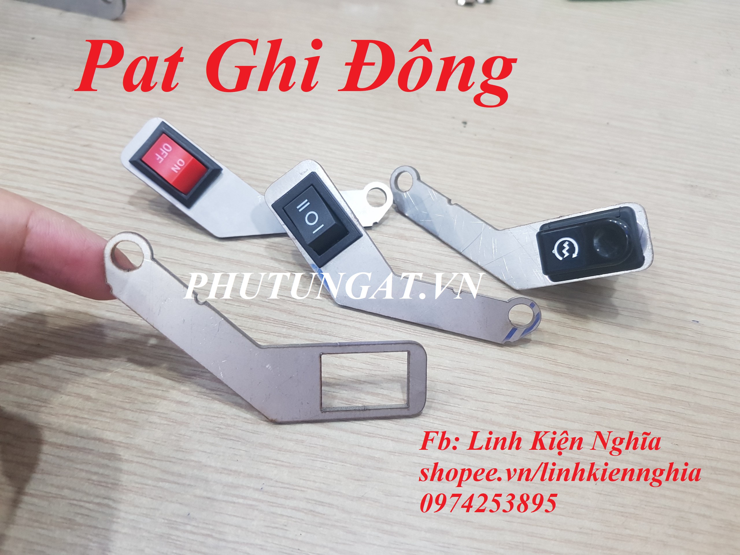 Pat Gắn Công Tắc Ghi Đông cho Các dòng xe  1 cái