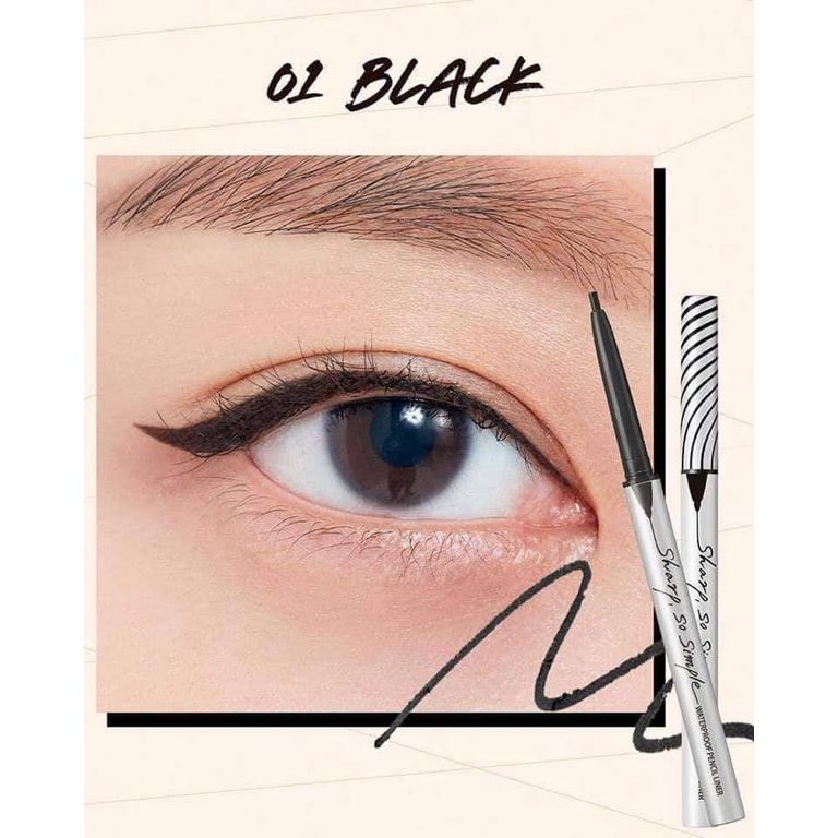 Chì Kẻ Mắt C.lio Sharp So Simple Waterproof Pencil Liner
