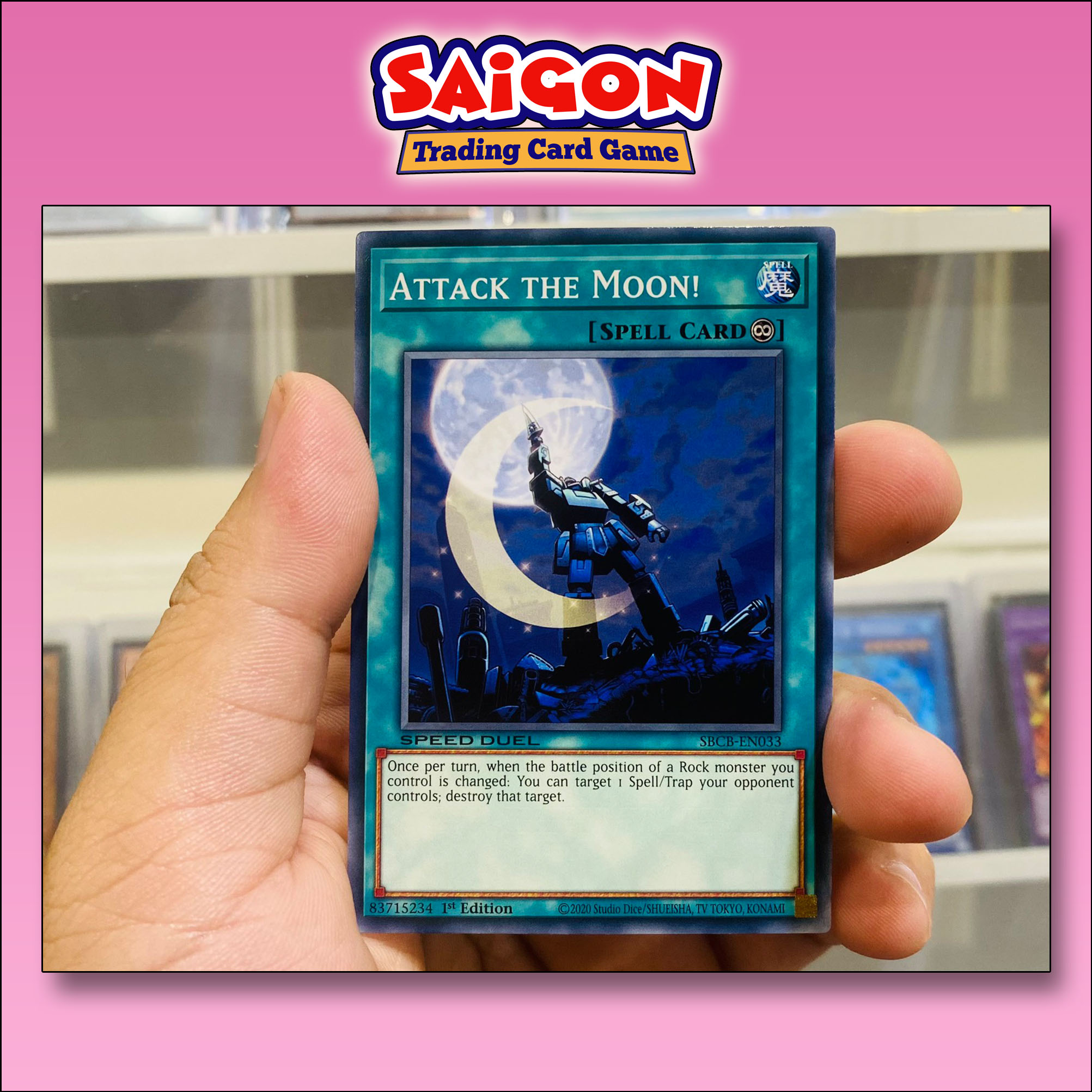 Thẻ bài yugioh mã sbcb-en033 - attack the moon! - common - 1st edition