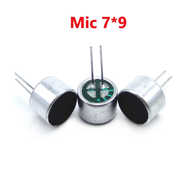 Mic - micro 7*9mm cảm biến âm thanh có phân cực - độ nhạy 52db