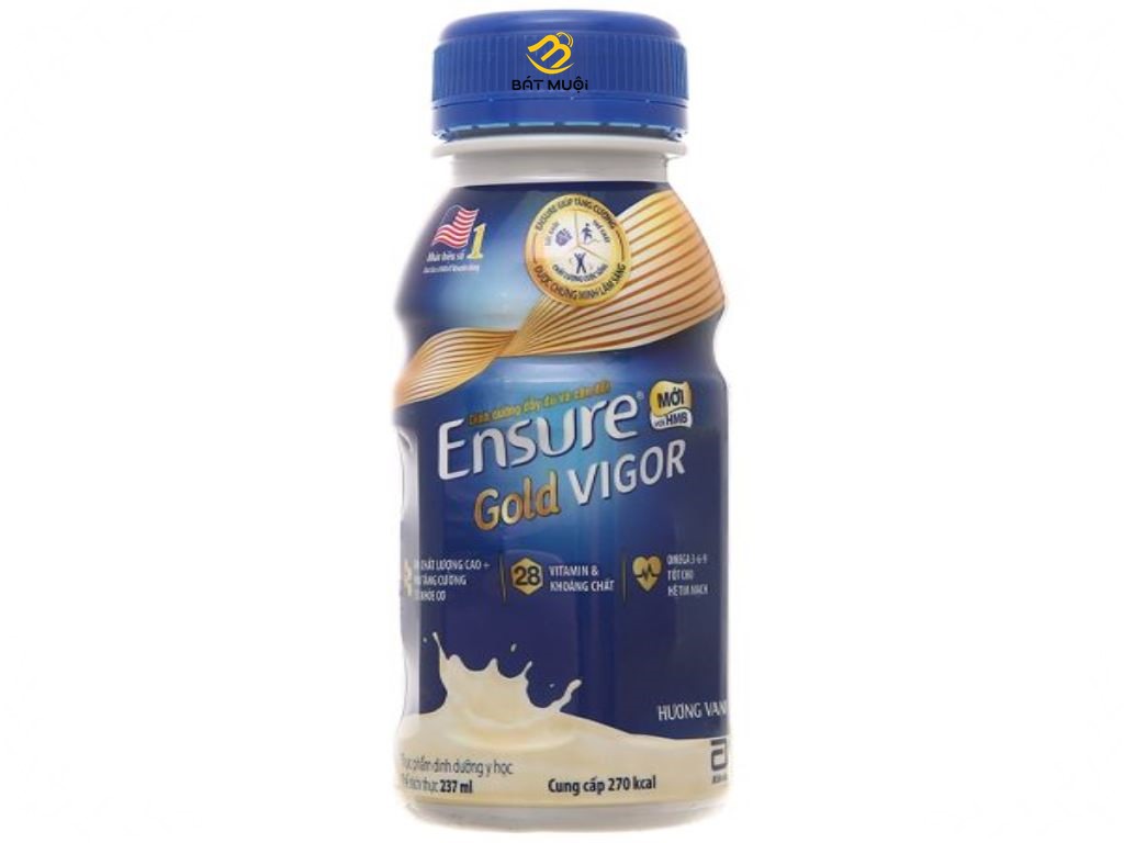 Sữa bột pha sẵn ensure vani chai 237ml - cty bát muội