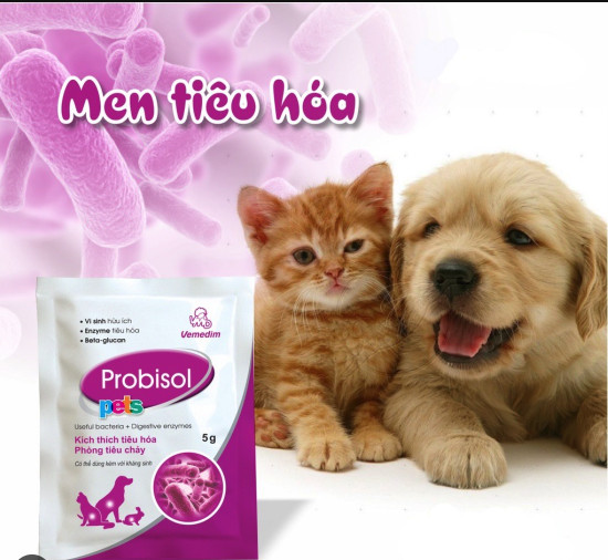 Men tiêu hóa probisol cho chó mèo vemedim 5g