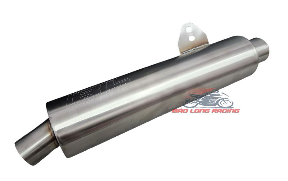 Lon pô xe máy cbr rl inox v2 hàn vảy cá gắn nhiều loại xe sirius winner exciter wave dream satria...