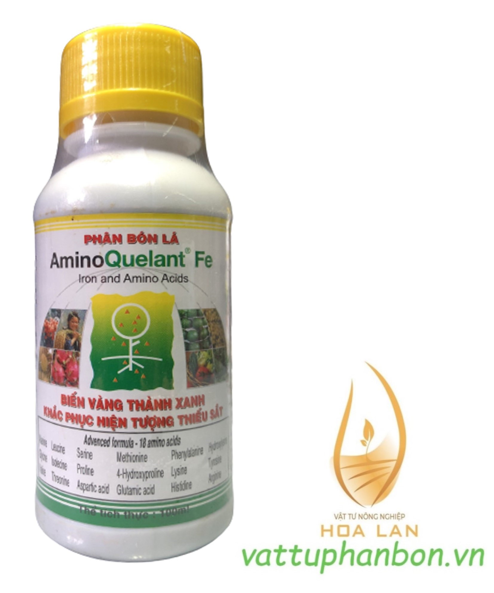 Phân bón lá amino quelant fe - biến lá vàng thành xanh - #065a# 100ml