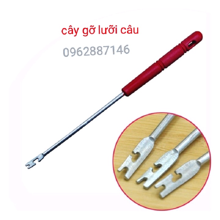 Cây gỡ lưỡi câu que gỡ xiên dây câu cá