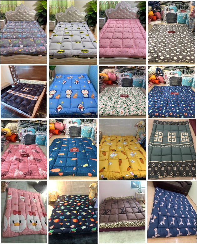 (Tặng 2 khăn lau đa năng) Nệm Topper nhiều mầu 1.8x2.0m