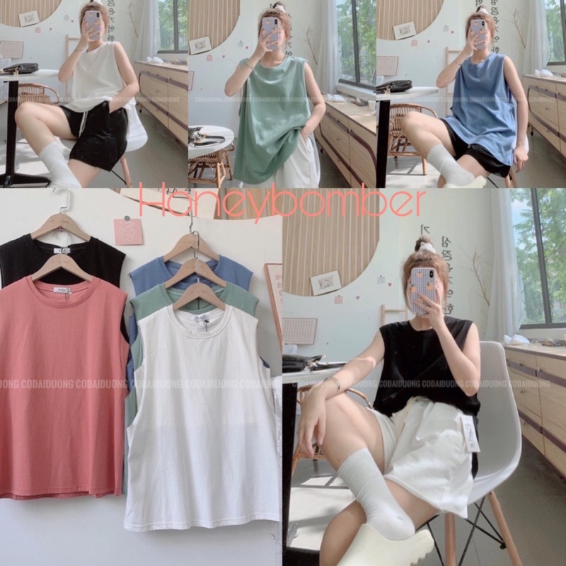 🔥Freeship🔥Áo trơn tanktop cá tính
