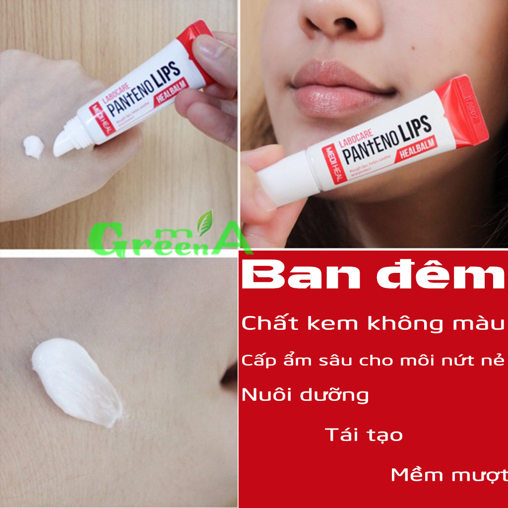 Son Dưỡng Môi Mediheal Cấp Ẩm Dưỡng Hồng Mềm Mượt Ban Ngày Ban Đêm Mediheal Labocare Pantenolips Healssence Healbalm