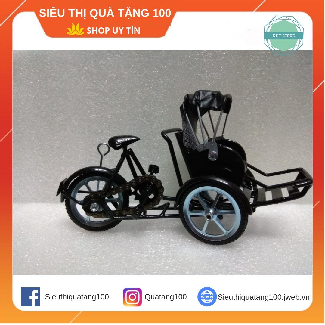 Mô hình quà tặng xe xích lô sắt  ( màu đỏ ) - sieuthiquatang100