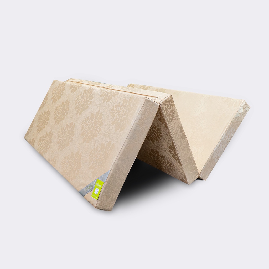 Đệm Bông Ép Everon Vỏ Gấm Gấp Ba Mảnh Đủ Kích Thước