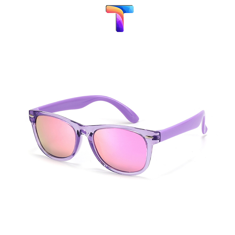 [Nhiều màu] Mắt kính râm trẻ em tráng gương phân cực Polarized D802