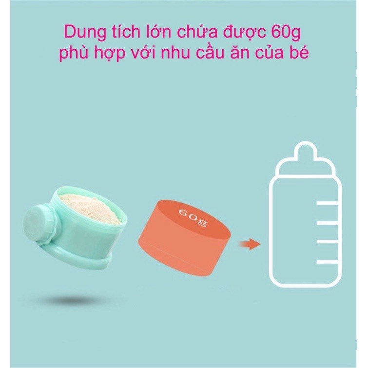 Hộp chia sữa và thức ăn 3 tầng HCS01