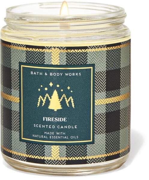 < BBW USA > Nến thơm Bath & Body Works FIRESIDE 1bấc 198g