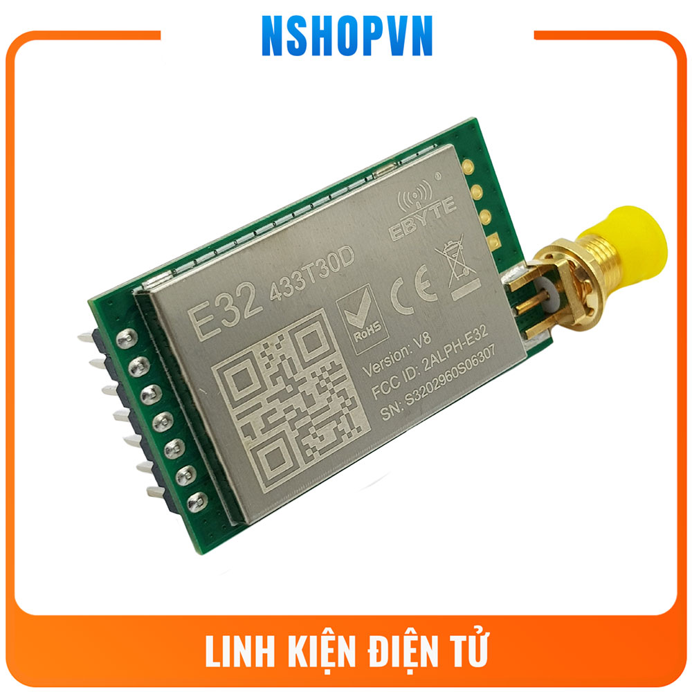 Module RF SX1278 Lora E32 433T30D1B 433Mhz 3000m - 8000m