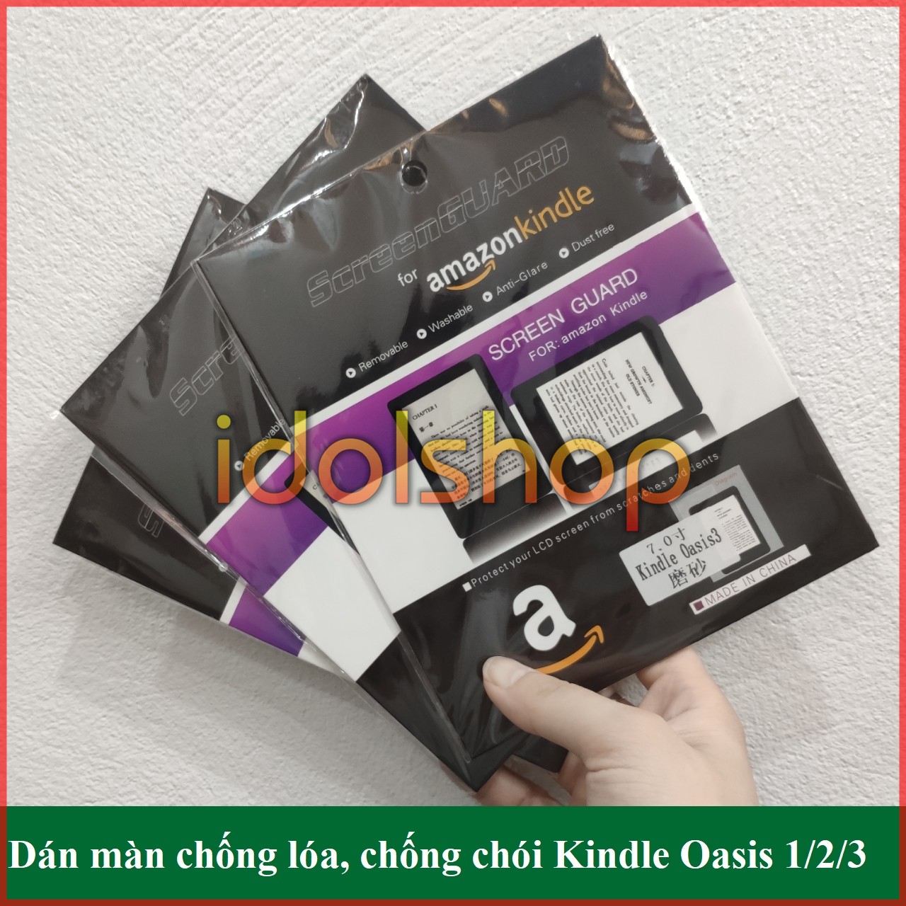 Miếng dán màn chống xước chống lóa Kindle Oasis 1/2/3