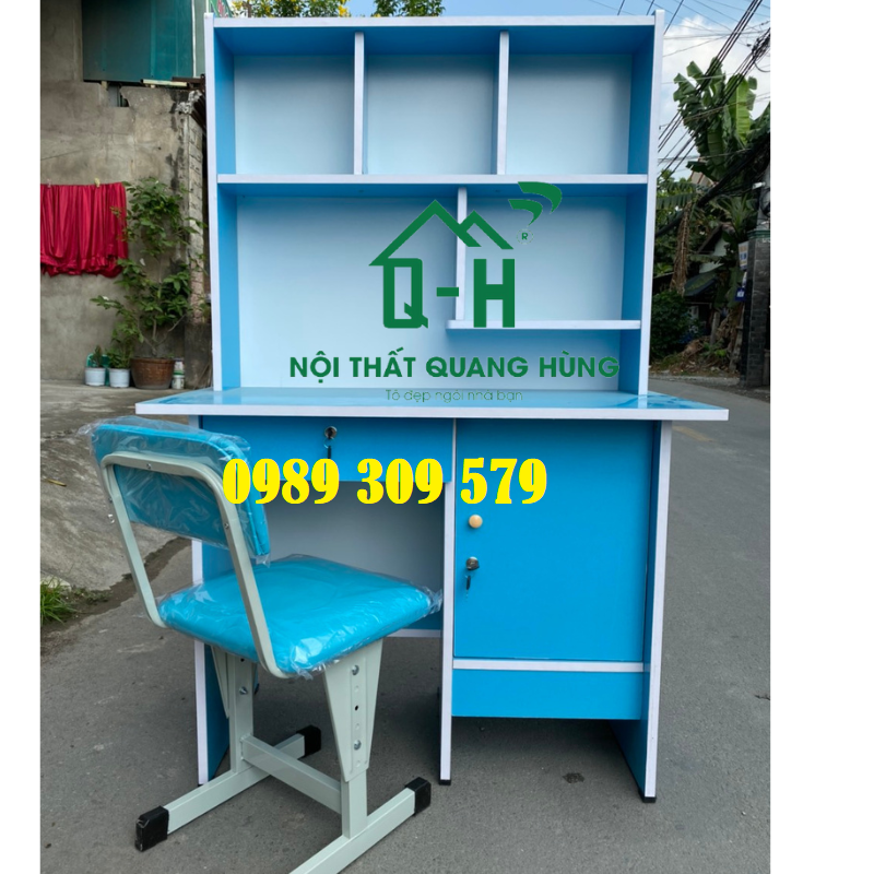 Bàn học sinh liền kệ giá rẻ giao nhanh hcm
