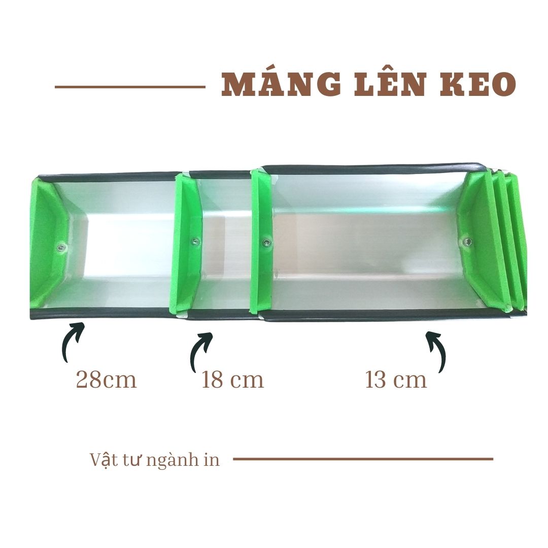 Máng lên keo chụp bản mực in lụa