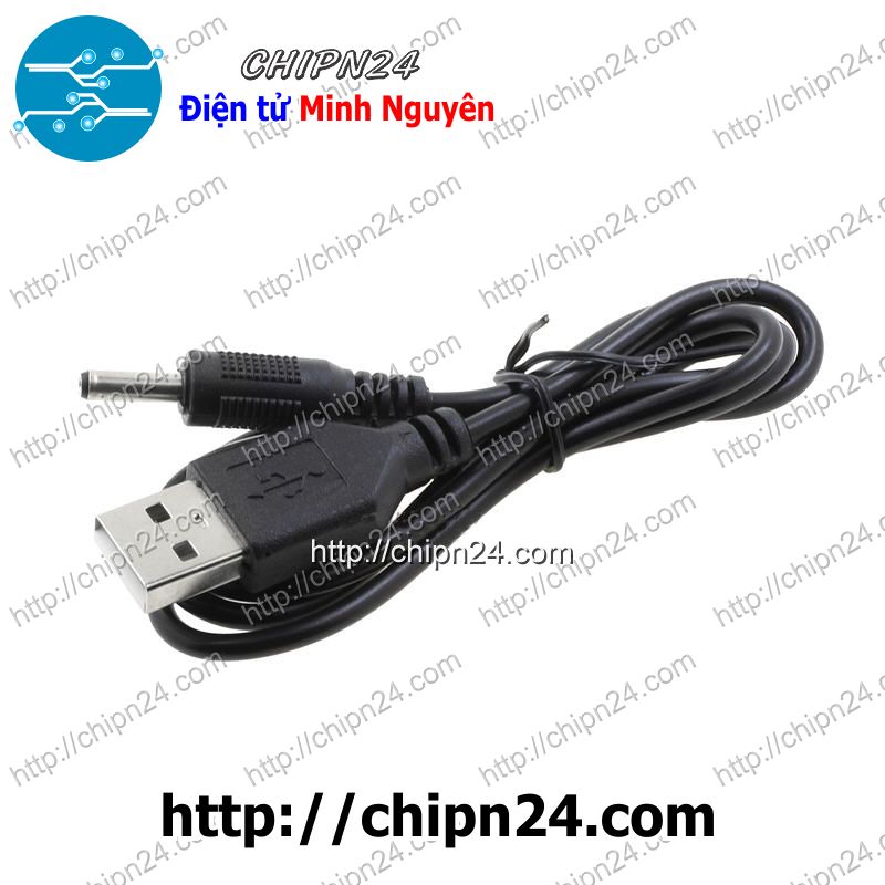 Dây chuyển usb ra jack dc 3.5x1.3mm dài 70cm