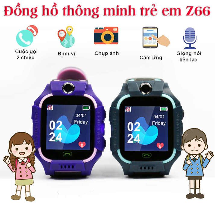 Đồng hồ thông minh Định vị Z66 Đồng hồ thông minh trẻ em định vị Có thể