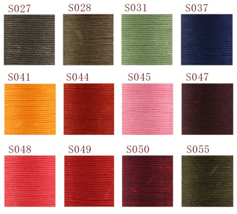 Chỉ sáp tròn khâu đồ da 0.45mm - dụng cụ phụ kiện làm đồ da handmade