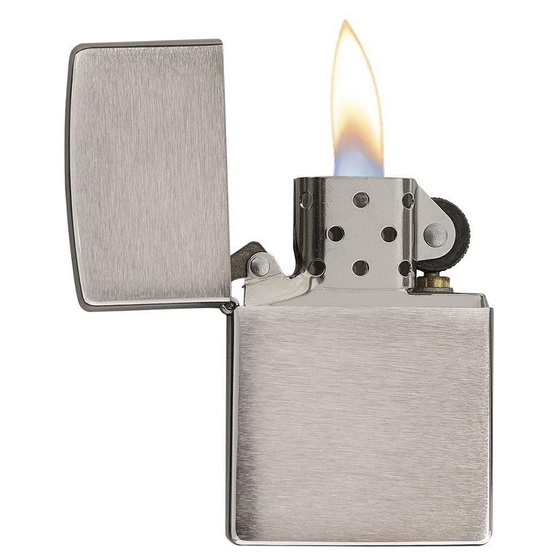 Bật lửa Zippo Mỹ Fullbox Đen xước