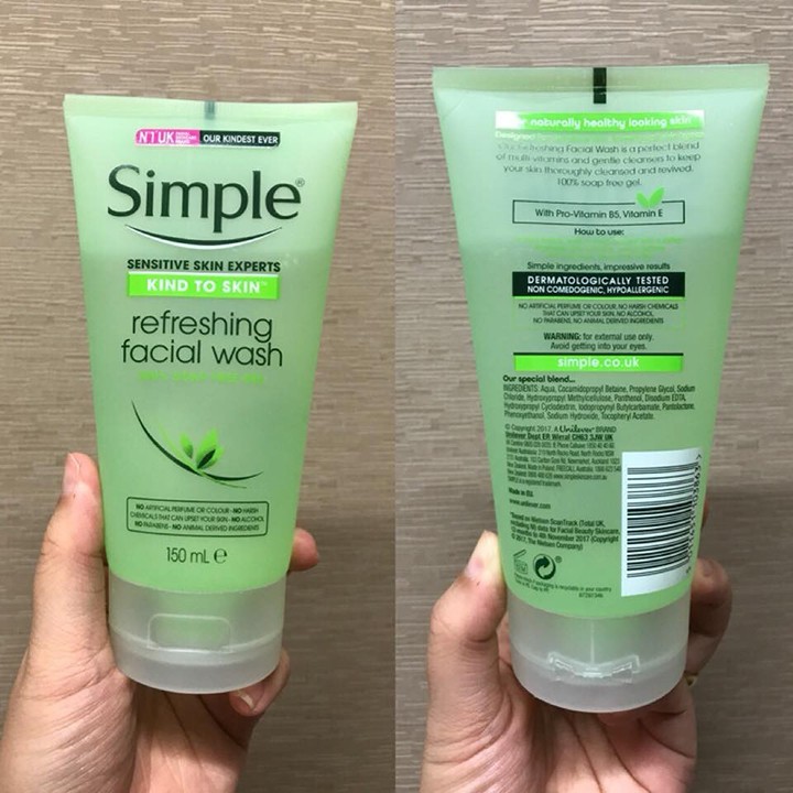[HCM]Sữa Rửa Mặt Dạng Gel Simple Refreshing  – LQ154