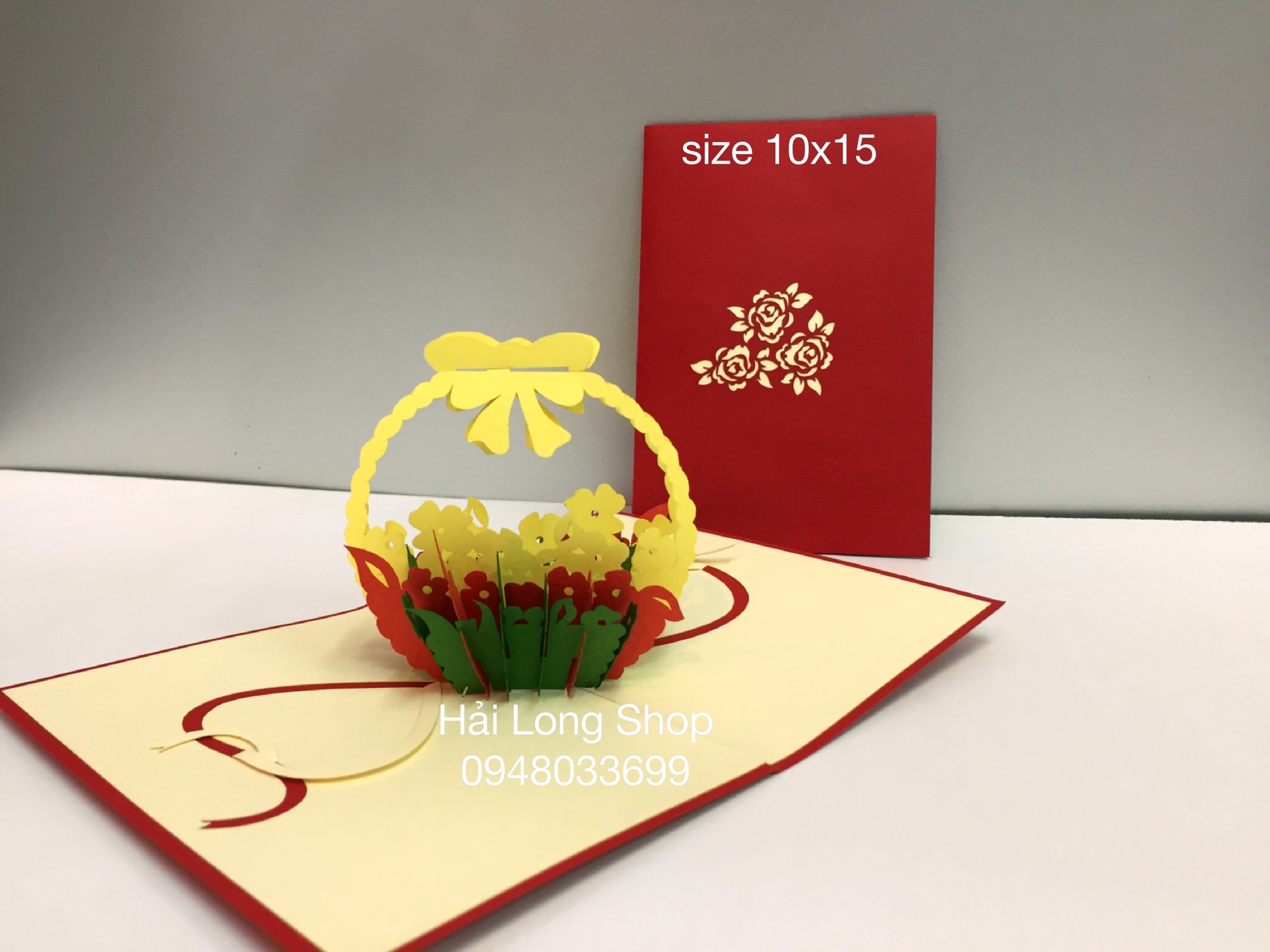 Dỏ Hoa - Flower - Thiệp 3D