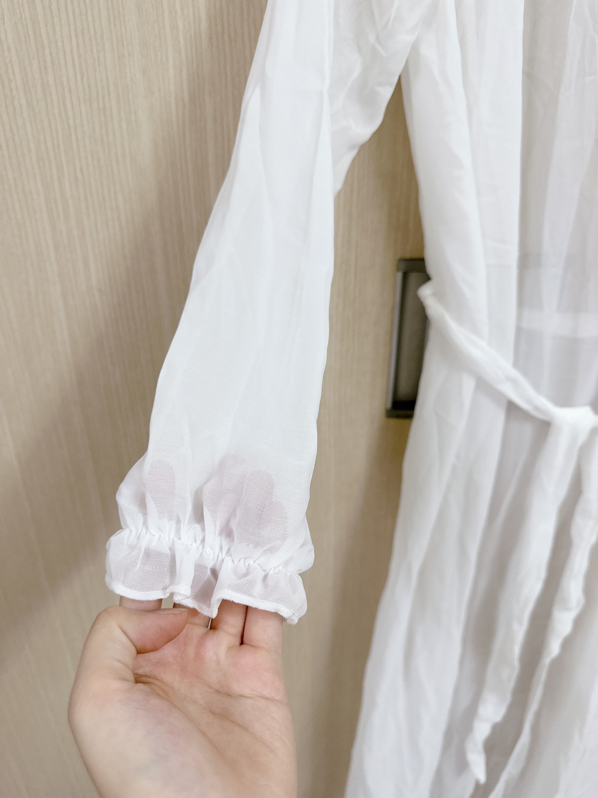 Kimono chiffon tay bồng hottrend (vải dày mịn hơn)