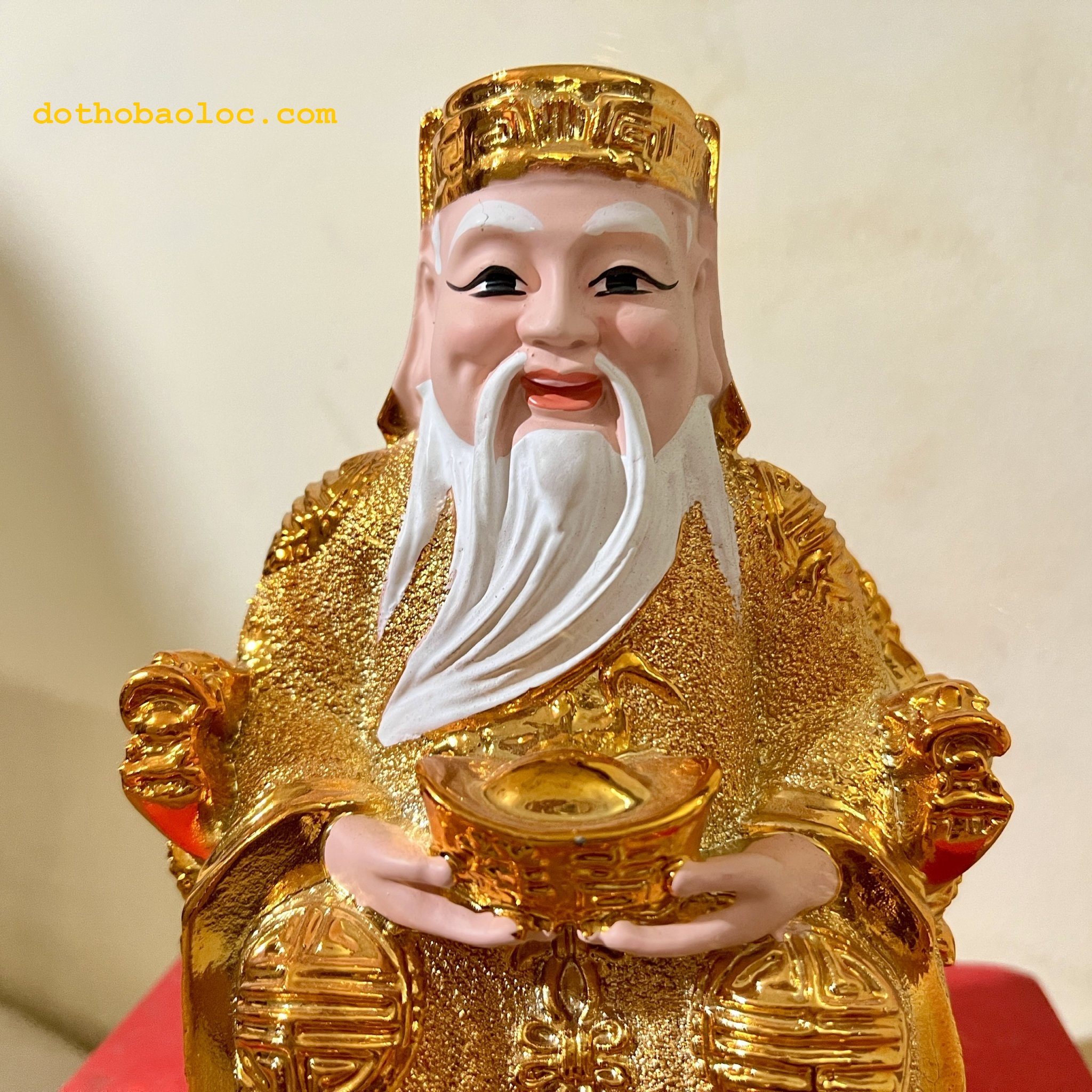 Thần Tài thổ địa kim sa vàng 3 cỡ