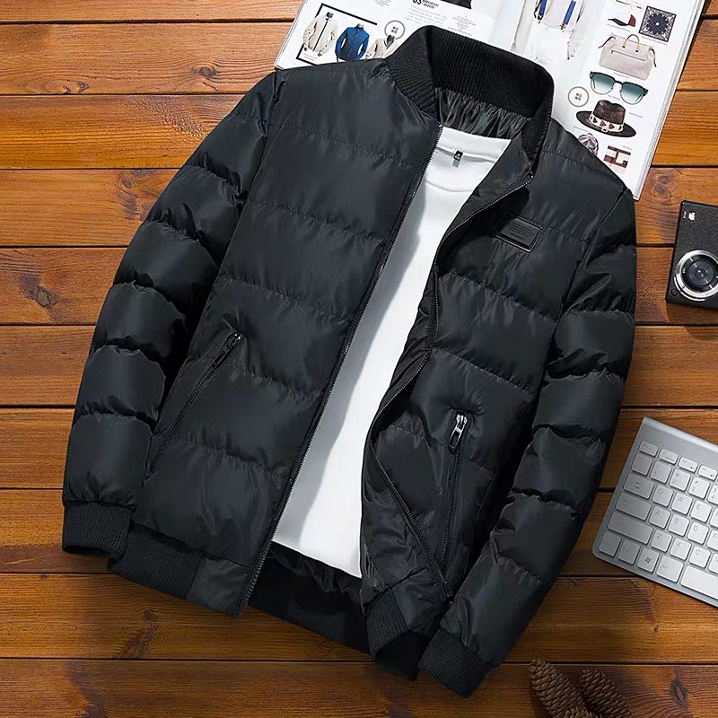 ÁO KHOÁC PHAO NAM BOMBER 3 LỚP CHẦN BÔNG SIÊU ẤM- SIZE M L XL XXL VN3