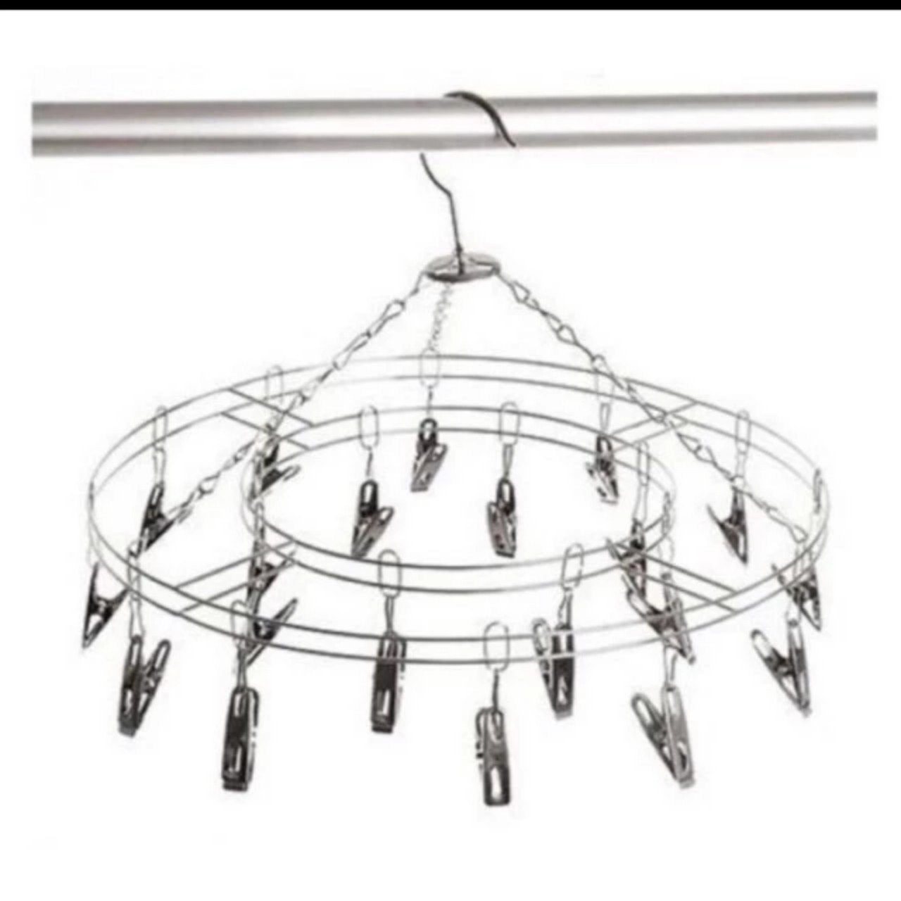 Móc phơi quần áo trẻ em Inox tròn