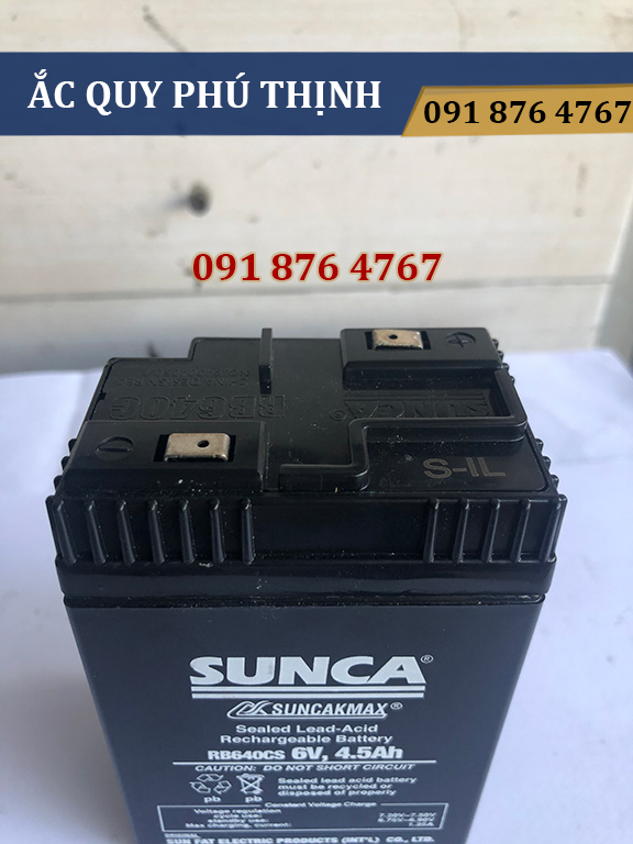 Ắc quy chạy quạt Sunca RB645C 6V 4,5Ah