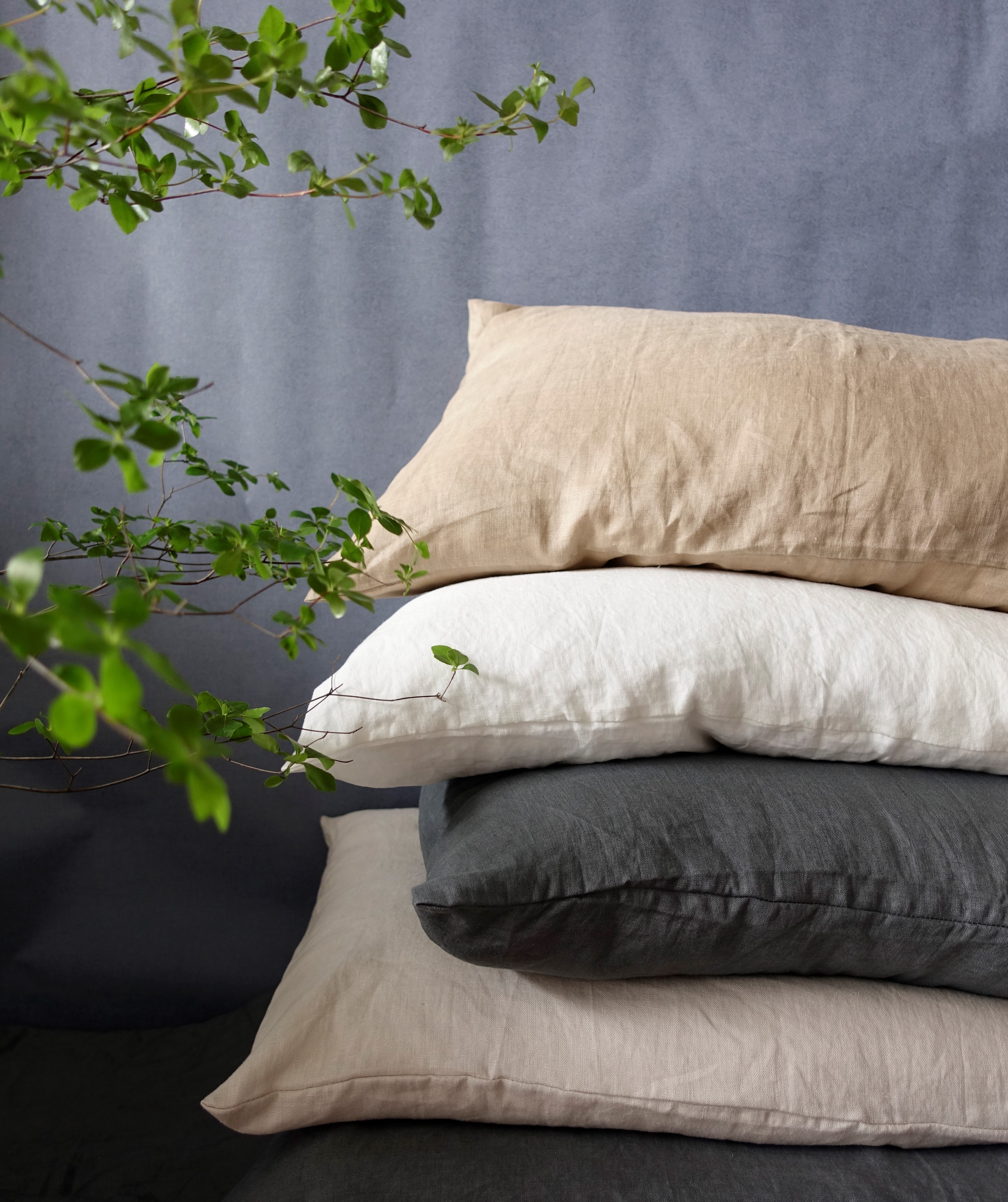 Combo 2 vỏ gối 100% linen THE ANS