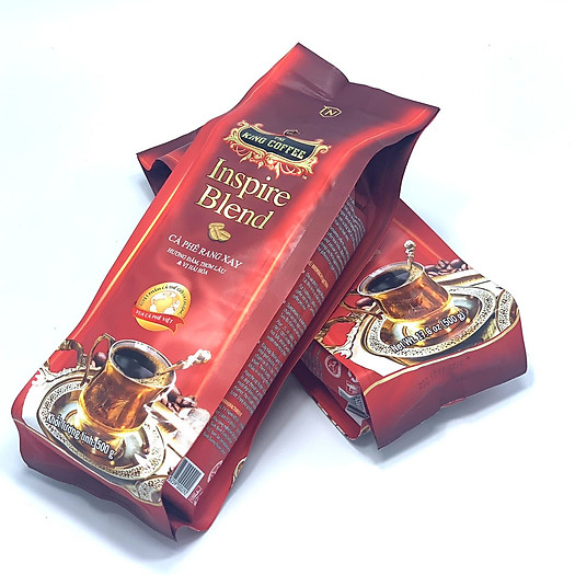 Combo 2 gói Cà phê rang xay Inspire Blend King Coffee( Bịch 500gam)