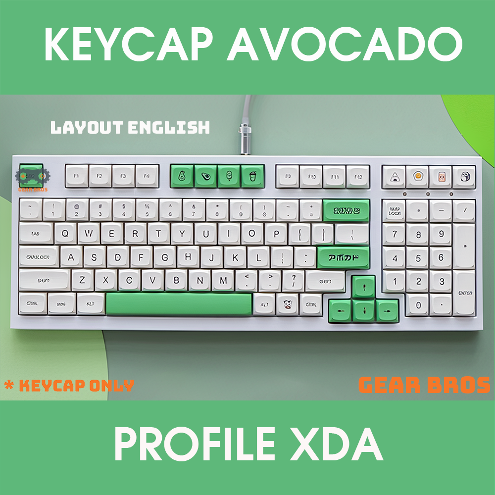 KEYCAP XDA THICK PBT AVOCADO & MILK 137 PHÍM CHO BÀN PHÍM CƠ CỦA EZPC
