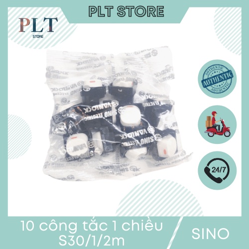Bọc 10 công tắc 1 chiều 10A SINO S30/1/2M dòng S18