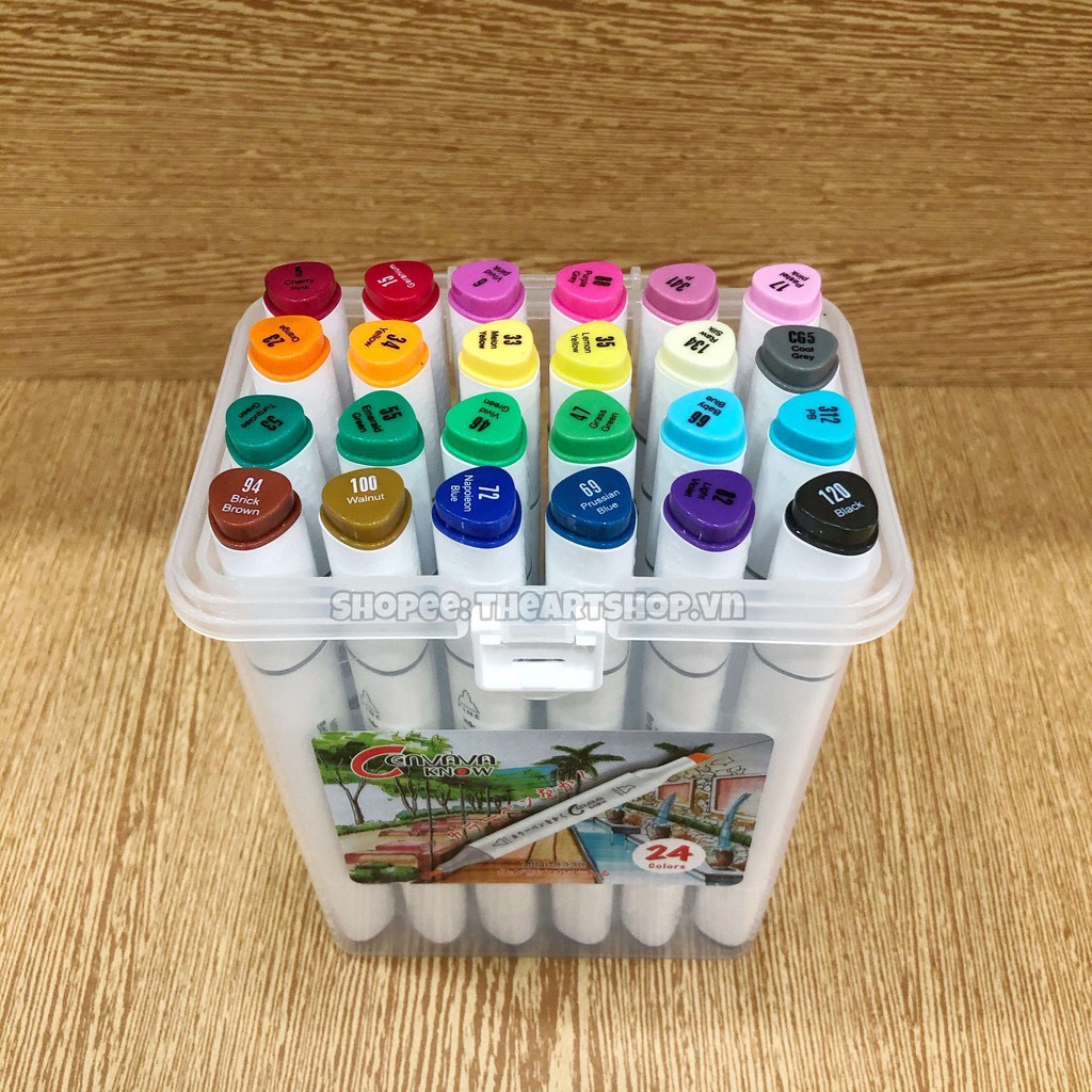Bộ bút marker Touch CENVAVA - CENVAVA Touch marker Set 12/18/24/36/48