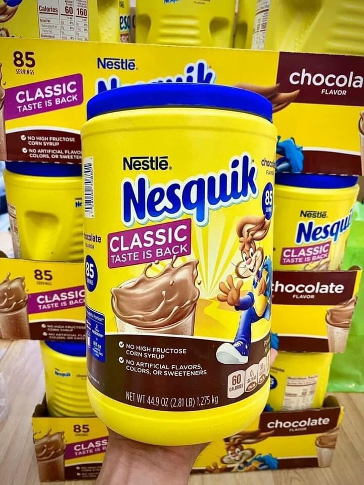 [HÀNG NHẬP MỸ] BỘT CACAO NESQUIK NESTLE 1.275KG