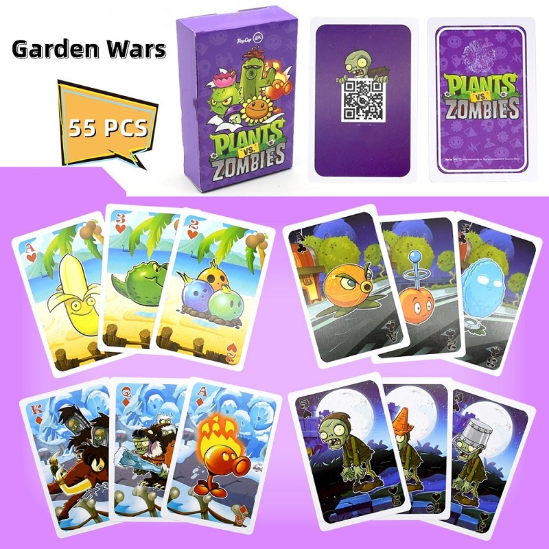 Bộ 55 Thẻ Bài Trò Chơi Plants vs Zombies Độc Đáo